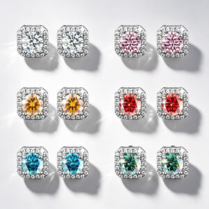 Moissanite Earrings Men | 1 ct Premium VVS Stud Earrings