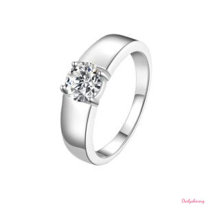 Moissanite Eternity Ring – 1CT Solitaire