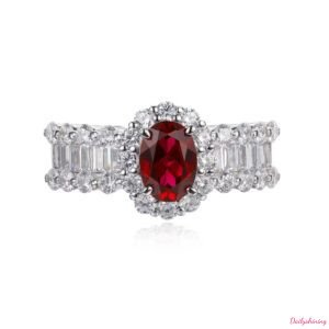 1CT Lab Created Ruby Ring